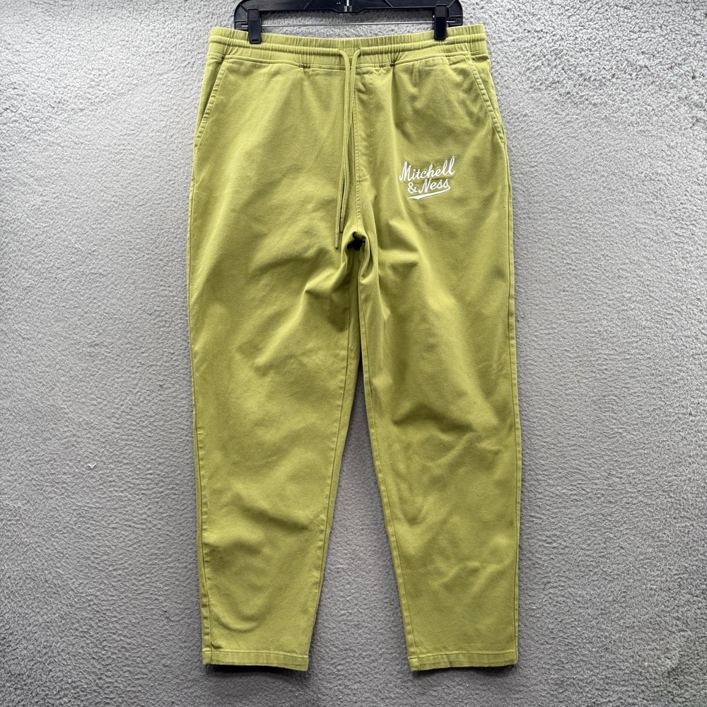 Mitchell & Ness Philadelphia Pa Nostalgia Cotton Cargo Jogger Pants Green Size L